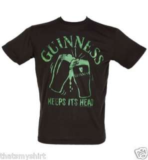 New Authentic Junk Food Guinness Keeps Its Head Mens T Shirt Size 