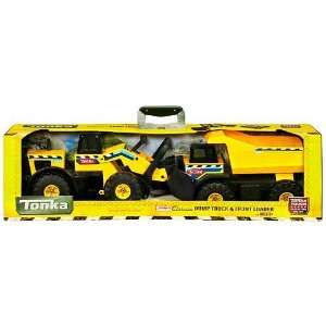 Tonka Mighty Dump Truck and Front Loader Combo : Toys & Games :  