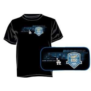  Los Angeles Dodgers 50th Anniversary City Skyline T Shirt 