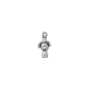  Clayvision Birthday Party Girl Charm with Hat: Jewelry