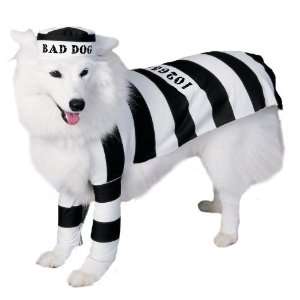 Prisoner Dog Pet Halloween Costume (Large):  Pet Supplies