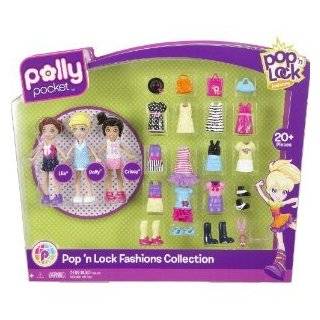 Polly Pocket Pop N Lock Electropop Lila And G Tar Fashion Set  Toys 