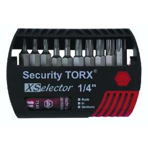  X Selector Bit Set Tamper Resistant Torx