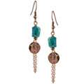 thai turquoise brass earrings thailand sale $ 12 77 was $ 14 19