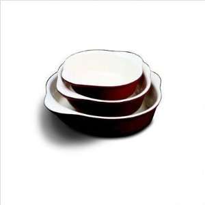 World Cuisine Red Cast Iron Round Dish, 3/4 Qt. [World Cuisine 