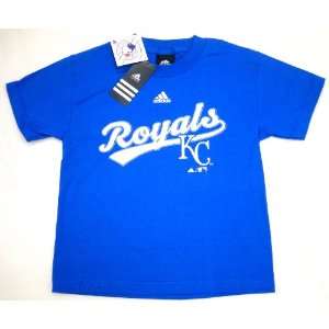  MLB Adidas Kansas City Royals Youth Medium Size 10 12 T shirt New 