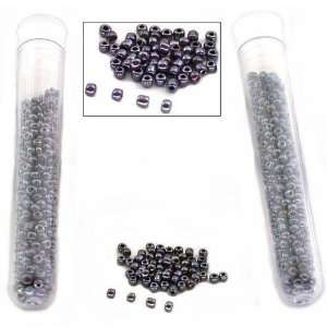   Tubes Purple Metal Luster Glass Seed Beads Jewelry