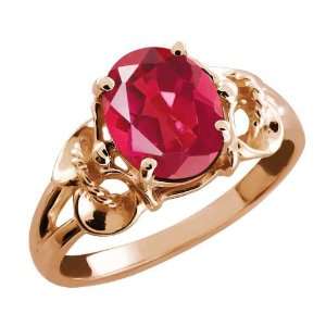   30 Ct Oval Last Dance Pink Mystic Quartz 14k Rose Gold Ring: Jewelry