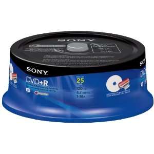  Sony 25DPR47RSP4 DVD+R Recordable and Ink Jet Printable 