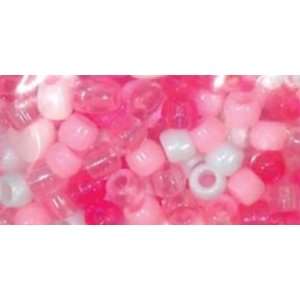  Clubhouse Crafts Bead Mix Hearts Pink, White   691467 