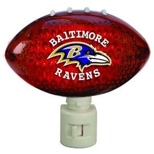   of 2 NFL Baltimore Ravens Football Shaped Night Lights
