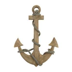24 Wooden Boat Anchor with Crossbar:  Home & Kitchen