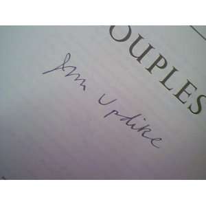  Updike, John Couples 1968 Book Signed Autograph Sports 