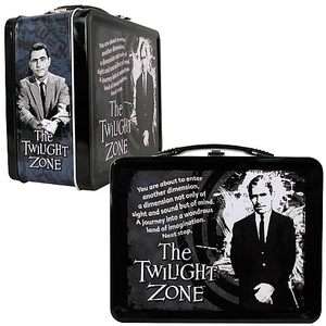 The Twilight Zone Rod Serling Tin Tote Lunch Box Case Enter Another 