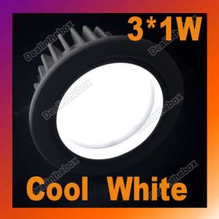 3x1W LED Ceiling Down Light Lighting Downlight Cabinet Frosted Glass 