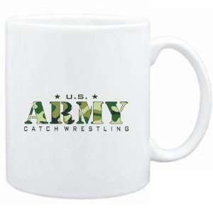 Mug White  US ARMY Catch Wrestling / CAMOUFLAGE  Sports 