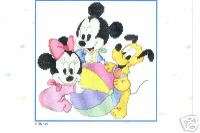 Disney Babies Mickey & Minnie Cross Stitch Kit NEW  