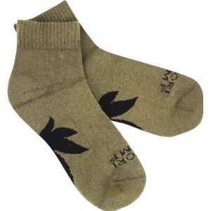  Satori Hemp Leaf Ankle Socks [Small] Olive Sports 