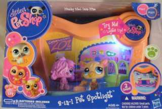 Littlest Pet Shop LPS 2 in 1 Spotlight Hasbro Playset Figures Vet 