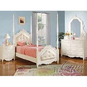  Acme Furniture Pearl White Bedroom 4 piece 10995F set 