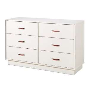 Logik Collection Dresser in Pure White Finish By South Shore Furniture 