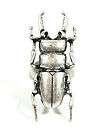 Scarab Ring Size 7.5 Egyptian Beetle Bug Antiqued Silver Tone Pharaoh 
