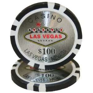  (25)14 Gram Las Vegas Laser Graphic Poker Chips Sports 