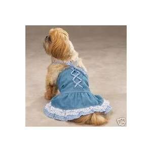  Dog Dress   Daisy Mae in Denim, Gingham & Lace   XX Small 