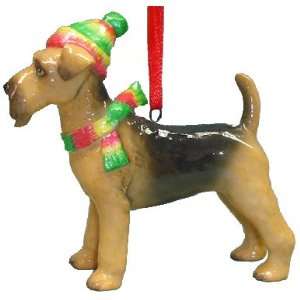  Cute Christmas Holiday Air Dale Terrier Dog Ornament 