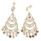   brass earrings feature highly polished 14 karat yellow gold plating