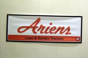 Vintage Ariens Lawn Mower Farm Garden Tractor Banner  
