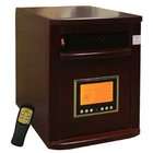   Cabinet Black 1500W Portable Quartz Infrared Heater w/ wheels 5600BTU