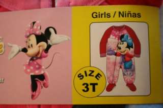 NWT Sleeper PJ Ariel Tinkerbell Princesses Minnie Sz 12 18 24M 3T 4T 
