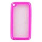 Apple iPod Touch 4 Crystal Skin Candy Silicone Case (Two Tone Hot Pink 