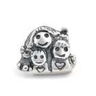 Bling Jewelry .925 Silver Mother and Children Happy Family Charm Bead 