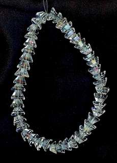   Swiss 7mm x 4mm Faceted ROCK QUARTZ Crystal Pyramid Gem Beads  