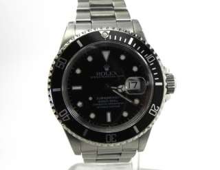 ROLEX 16610 SUBMARINER w/ DATE X SERIAL BOX & PAPERS MINT  