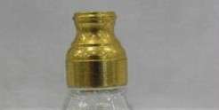 VINTAGE Globe 24 KT Gold Plated Filigree Glass Perfume Bottle  