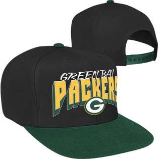 Reebok Green Bay Packers Two Tone Reebok High Crown 3 D Logo Snapback 