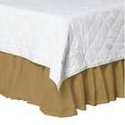 Patch Magic Brown Light/Golden Chambray Fabric Dust Ruffle, King