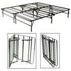 Pragma Portable Bed   Bi Foldable Queen Size Bed Frame   Gray   14H x 