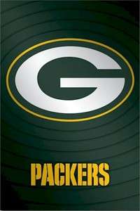 GREEN BAY PACKERS POSTER ~ WAVES LOGO 22x34 NFL Football 5389  