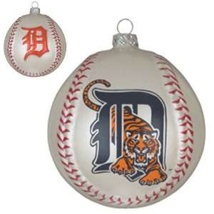   BSS   Detroit Tigers MLB Glass Baseball Ornament (3) Everything Else