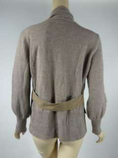   CUCINELLI RIVAMONTI Brown Suede + Knit Sweater Jacket XL Nwt $1275