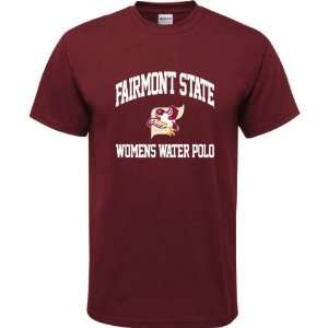   State Fighting Falcons Maroon Youth Womens Water Polo Arch T Shirt