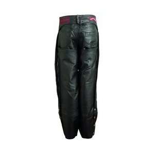  Leather Motorcycle Chaps Large Six Patches: Arts, Crafts & Sewing