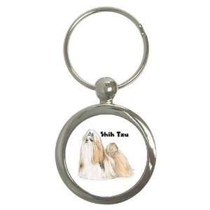  Shih Tzu Key Chain (Round): Office Products