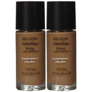 Revlon Colorstay Makeup for Combination to Oily Skin, Toast (370), 2 