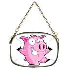 Carsons Collectibles Cosmetic Bag (Chain Purse) (2 Sided) of Pig 