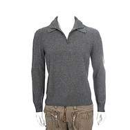 18168 auth HERMES medium grey cashmere wool Sweater M  